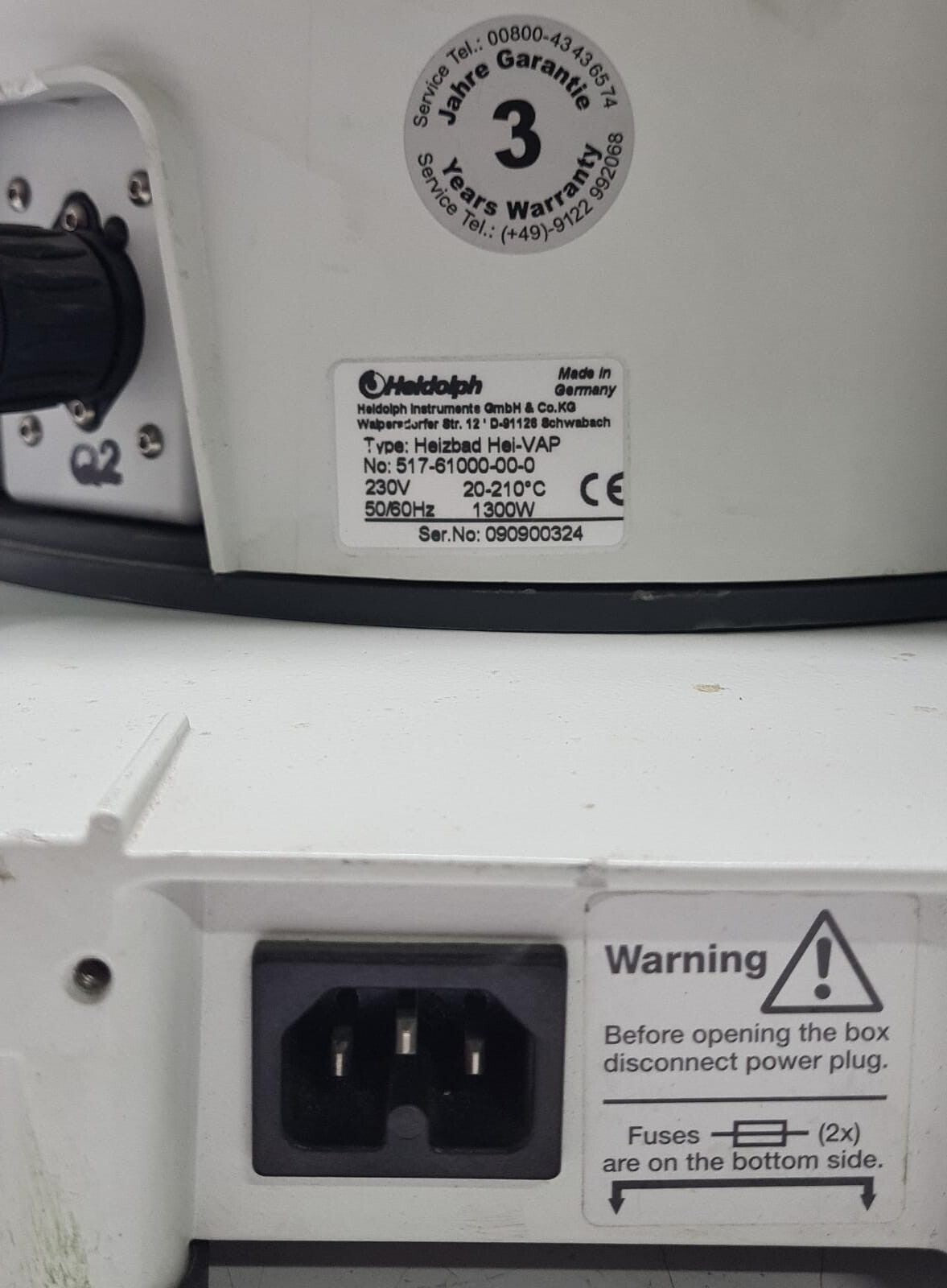 Heidolph Basis Hei-VAP ML Rotary Evaporator & Heizbad Heated Water Bath **AS-IS