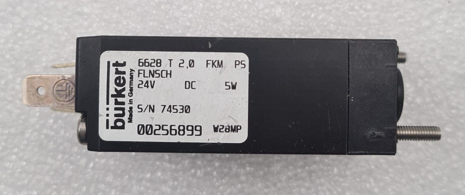 [LOT OF 7] Burkert 6628 00256899 T 2.0 FKM PS FLNSCH 24V Rocker Solenoid Valve