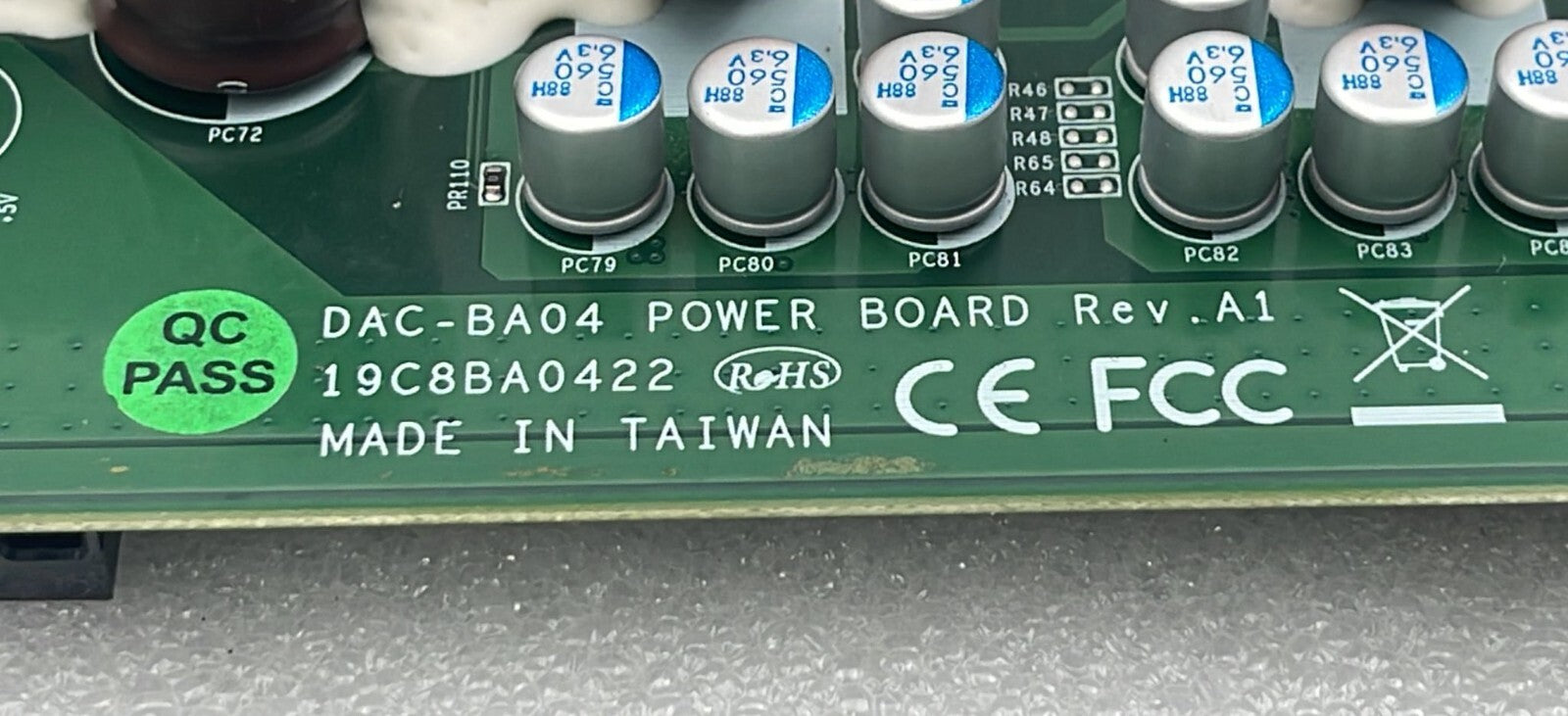 GE Healthcare Vivid E9 Ultrasound DAC-BA04 Power Board 5433408-20 PCB 19C8BA0422