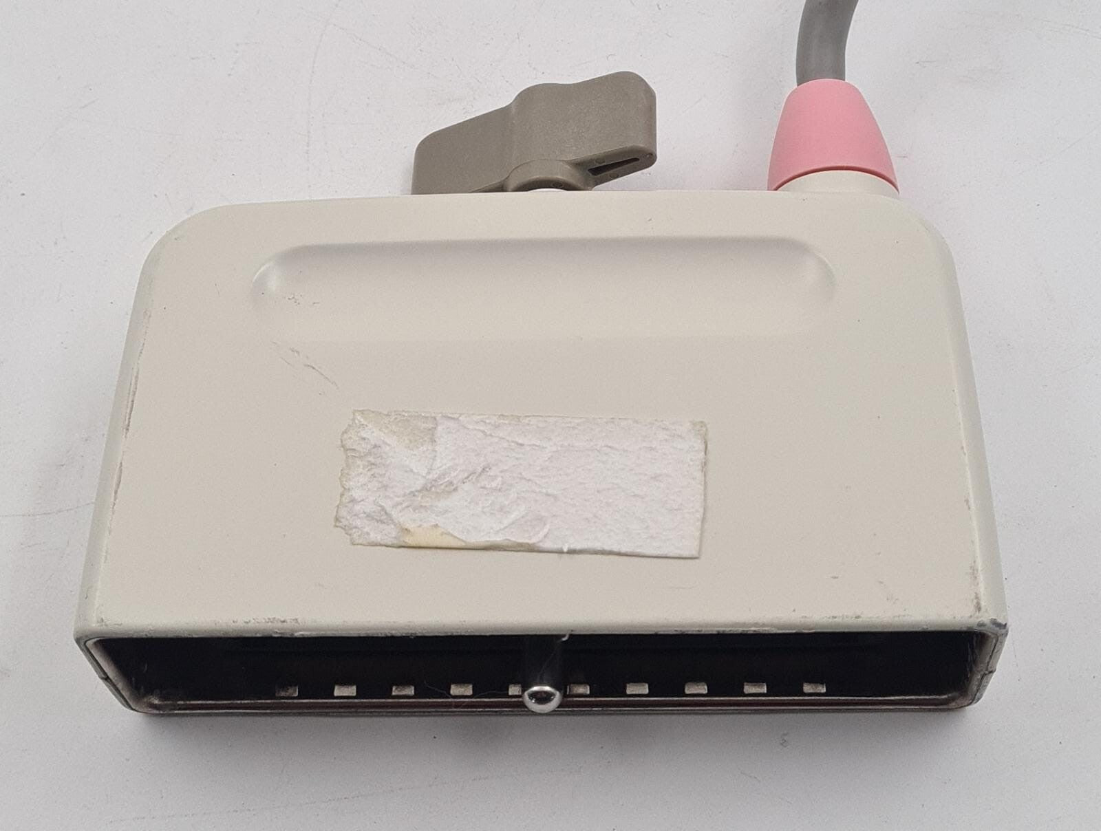 Toshiba PLG-805S 8MHz linear ultrasound transducer probe with integrated cable and Toshiba system connector