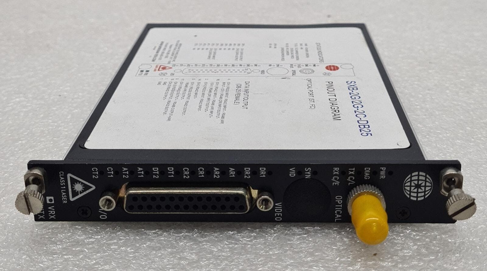 Meridian Technologies SXB-2G/2G-2C-DB25 Fiber-Optic Transmission