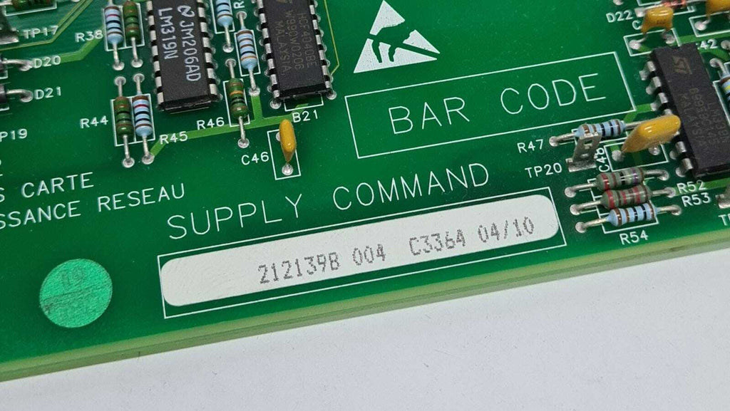 GE Mammography Senographe DMR+ Supply Command Board 2121398 004