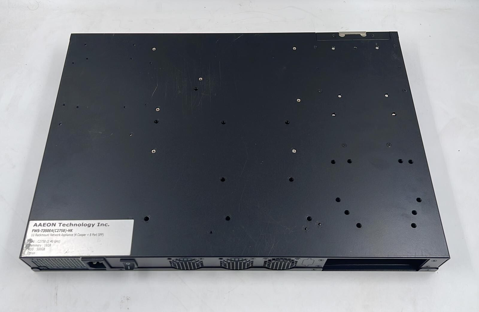 AAEON 1U Rackmount Network Appliance FWS-7350E4 (C2758)-HK 4-Cooper + 8-Port SFP