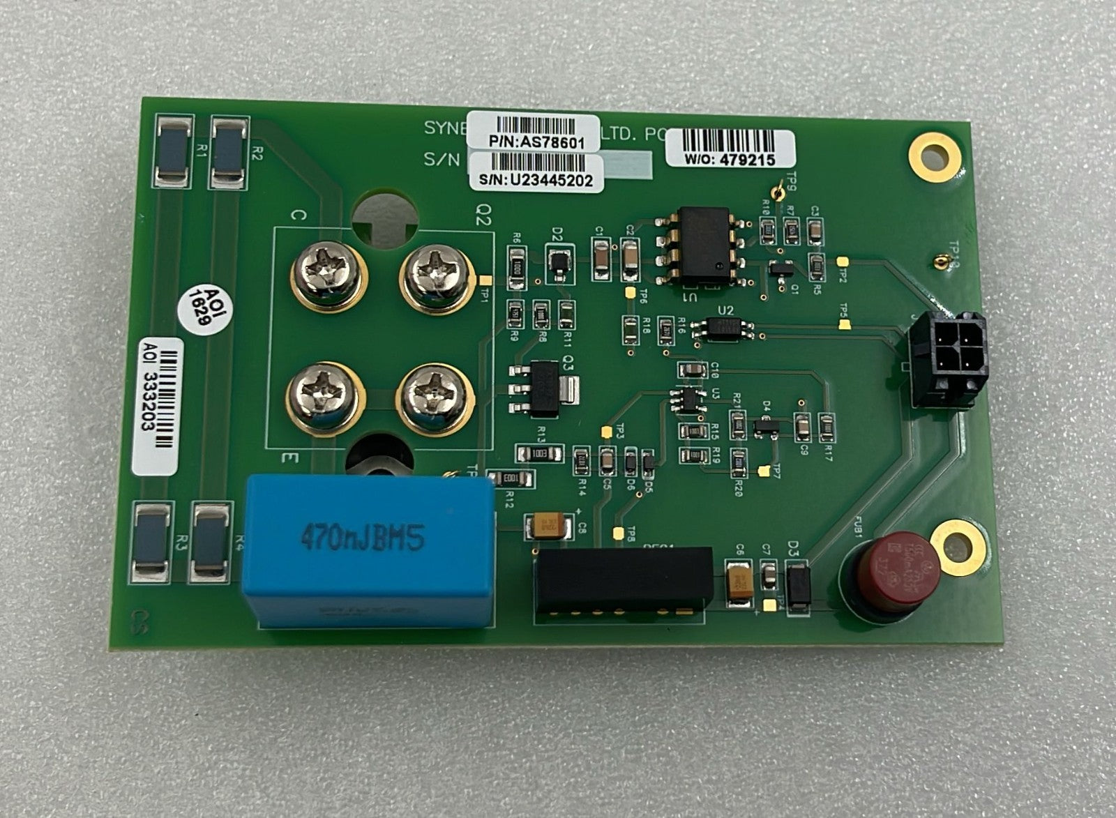 Syneron Candela AS78601 medical control PCB front view