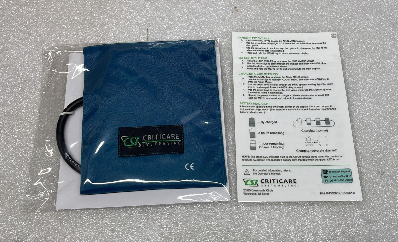 CSI Criticare Systems ComfortCuff 506DN eQuality Monitor 93987A001