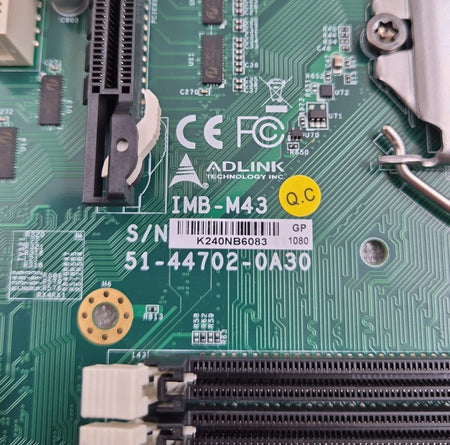 ADLINK IMB-M43 model marking and PCB close-up