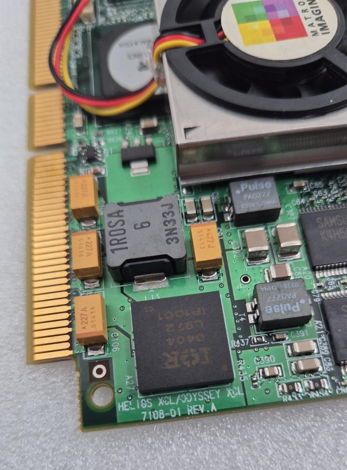 Matrox HELIOS XCL/ODYSSEY XCL 7108-01 073M2MDBCL W/ Camera Link 7120_00 Adapter