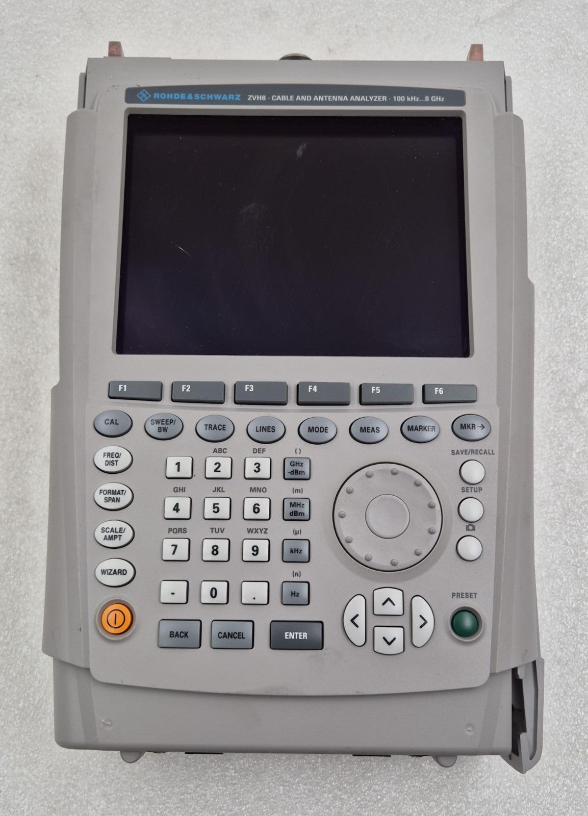 ROHDE & SCHWARZ R&S ZVH8 102452 Handheld Cable and Antenna Analyzer 100KHz-8GHz