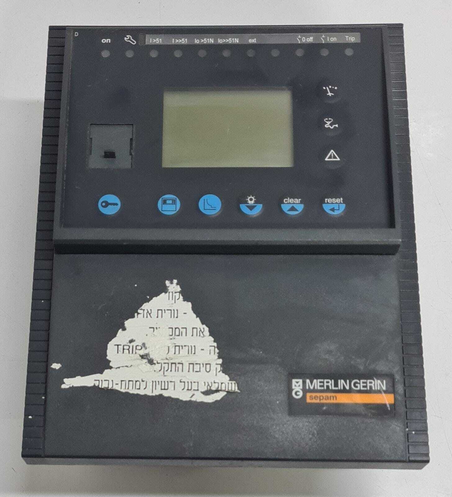 SCHNEIDER MERLIN GERIN Sepam 59607 UMI S1OUD-XXX-JXX-XNT SP1S20A - FOR PARTS