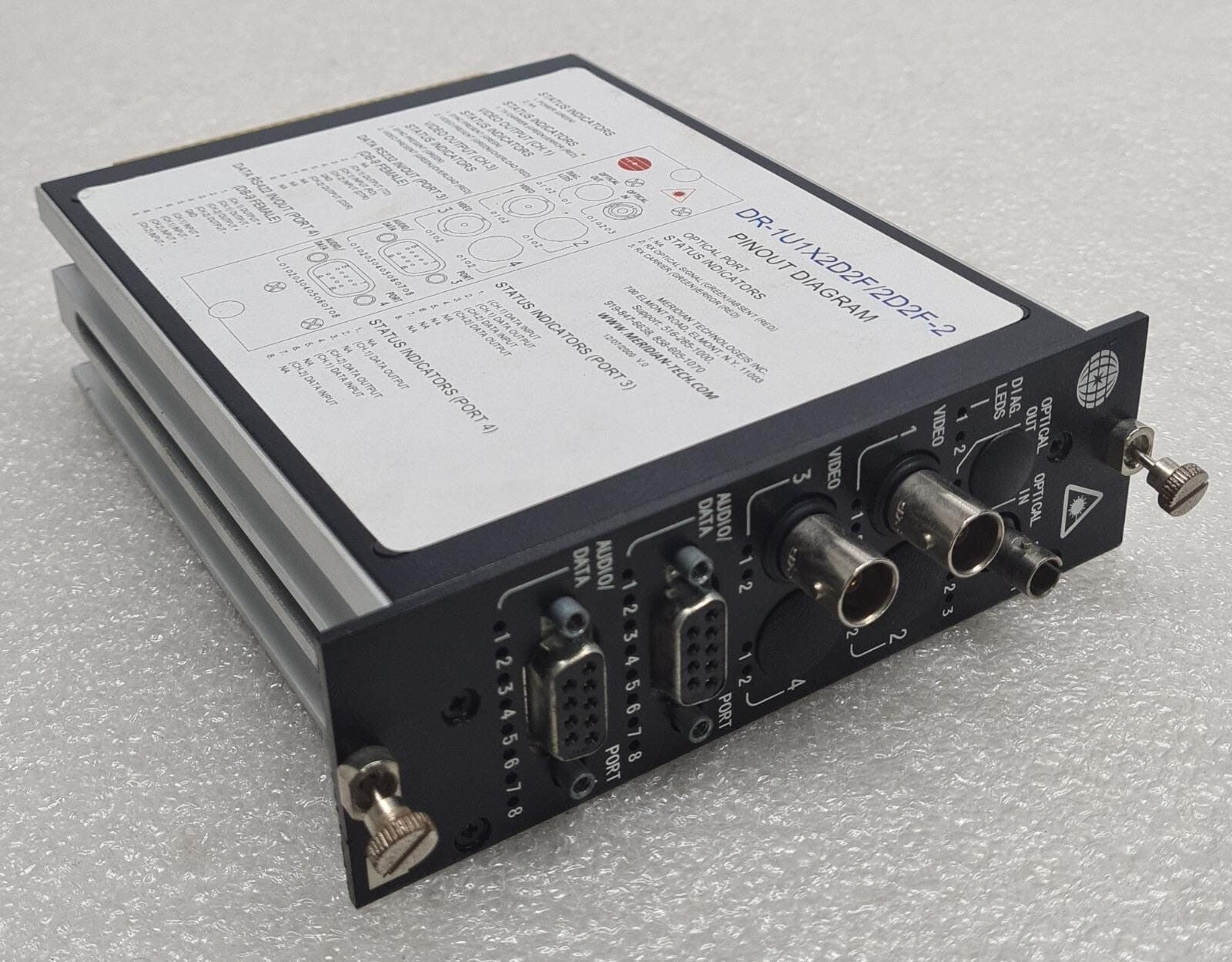 Meridian Technologies DR-1U1X2D2F-2D2F-2 Fiber-Optic Transmission