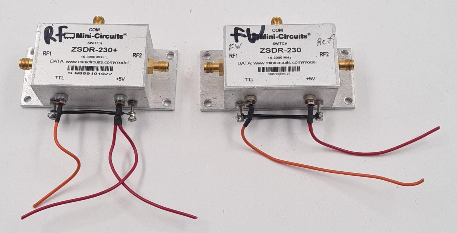 Mini-Circuits ZSDR-230 SMA RF coaxial microwave switch 10–3000MHz with TTL control and metal housing