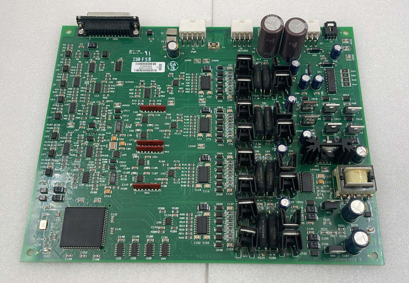 Waters Alliance 210000425 HPLC fluidics driver board PCB front view