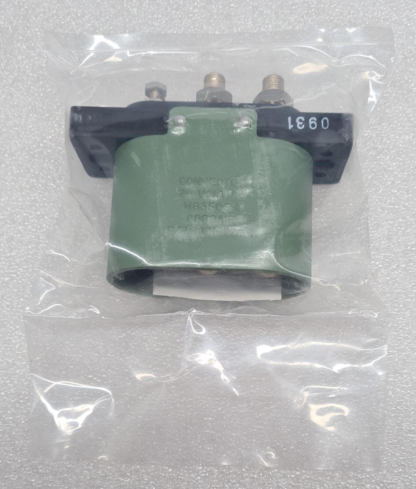 NEW - CORSAIR MS3506-1 CONNECTOR 28V Aircraft Receptacle External Power Plug