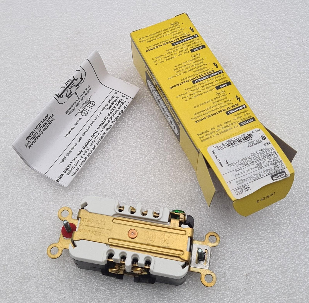 [LOT 10] NEW BOX- HUBBELL HBL4550 BROWN 15A 250V Twist Lock Duplex 2 POLE 3 WIRE