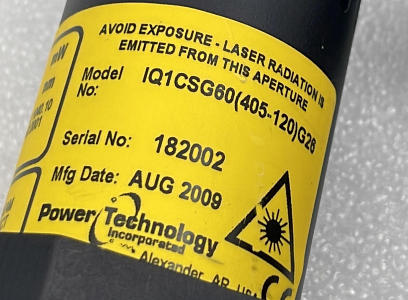Power Technology IQ1CSG60(405-120)G26 Laser Head 60mW 405nm