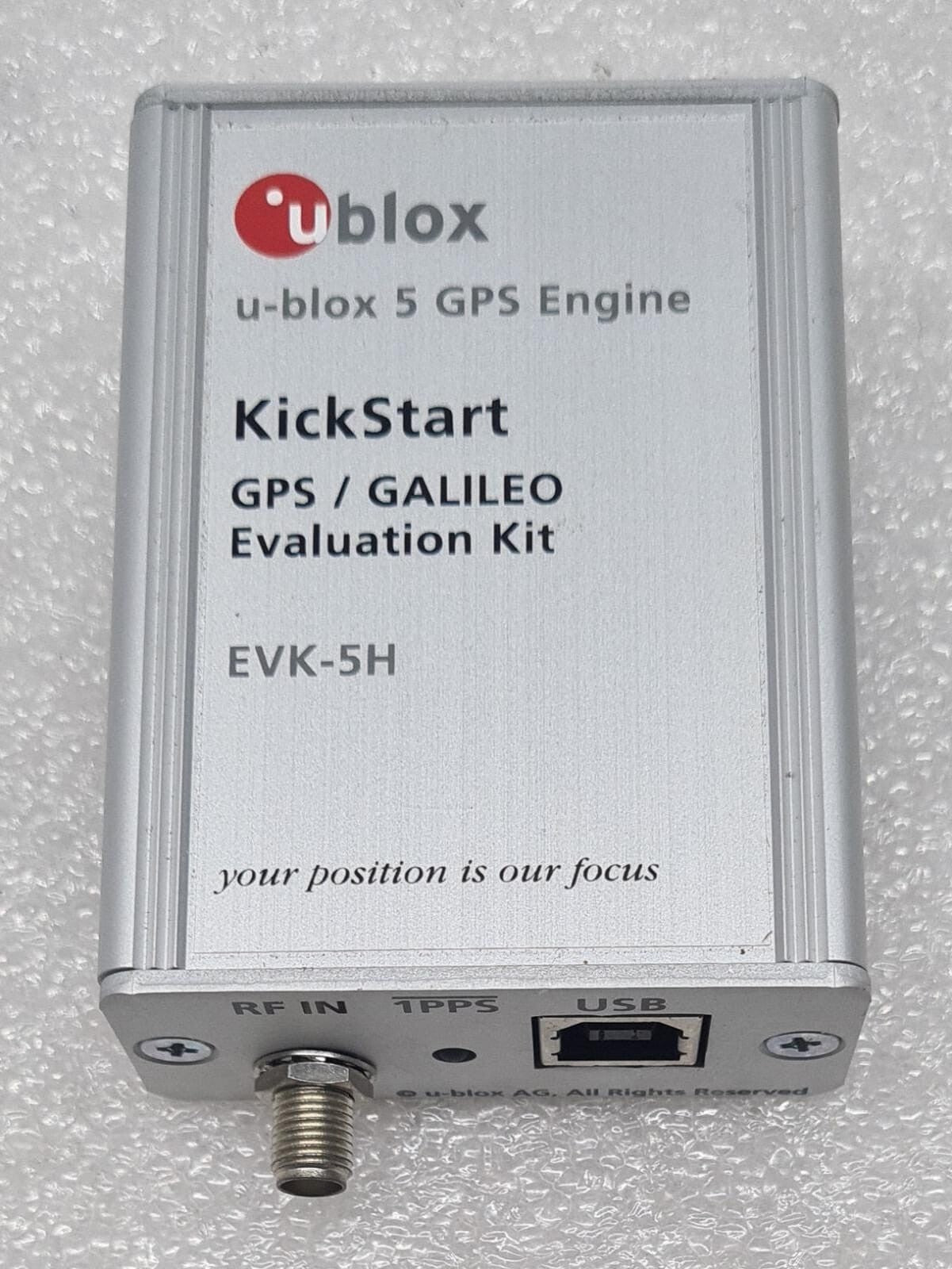 U-BLOX EVK-5H GPS Galileo evaluation kit with USB interface and RF antenna input