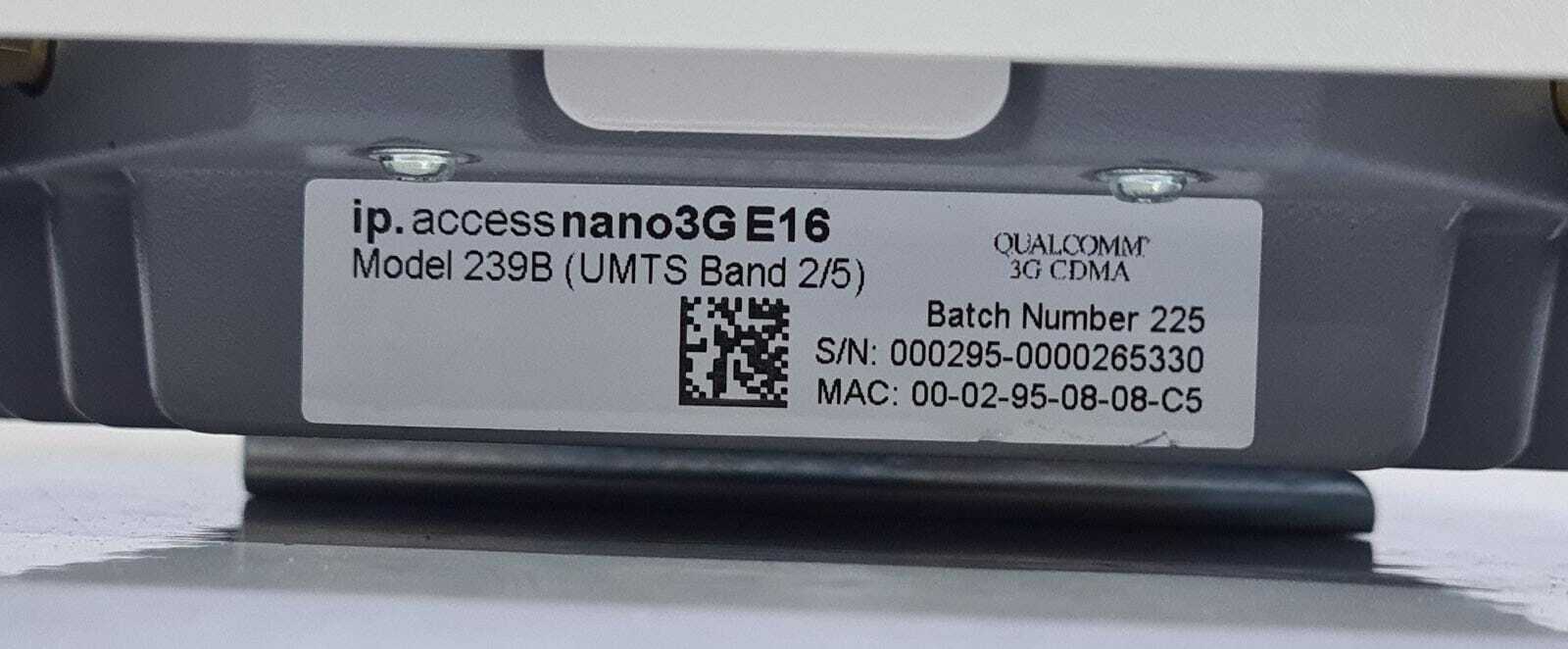 Qualcomm ip.access Nano3G E16 239B UMTS Band2/5 QGGIPA239B Nano **LOCKED**