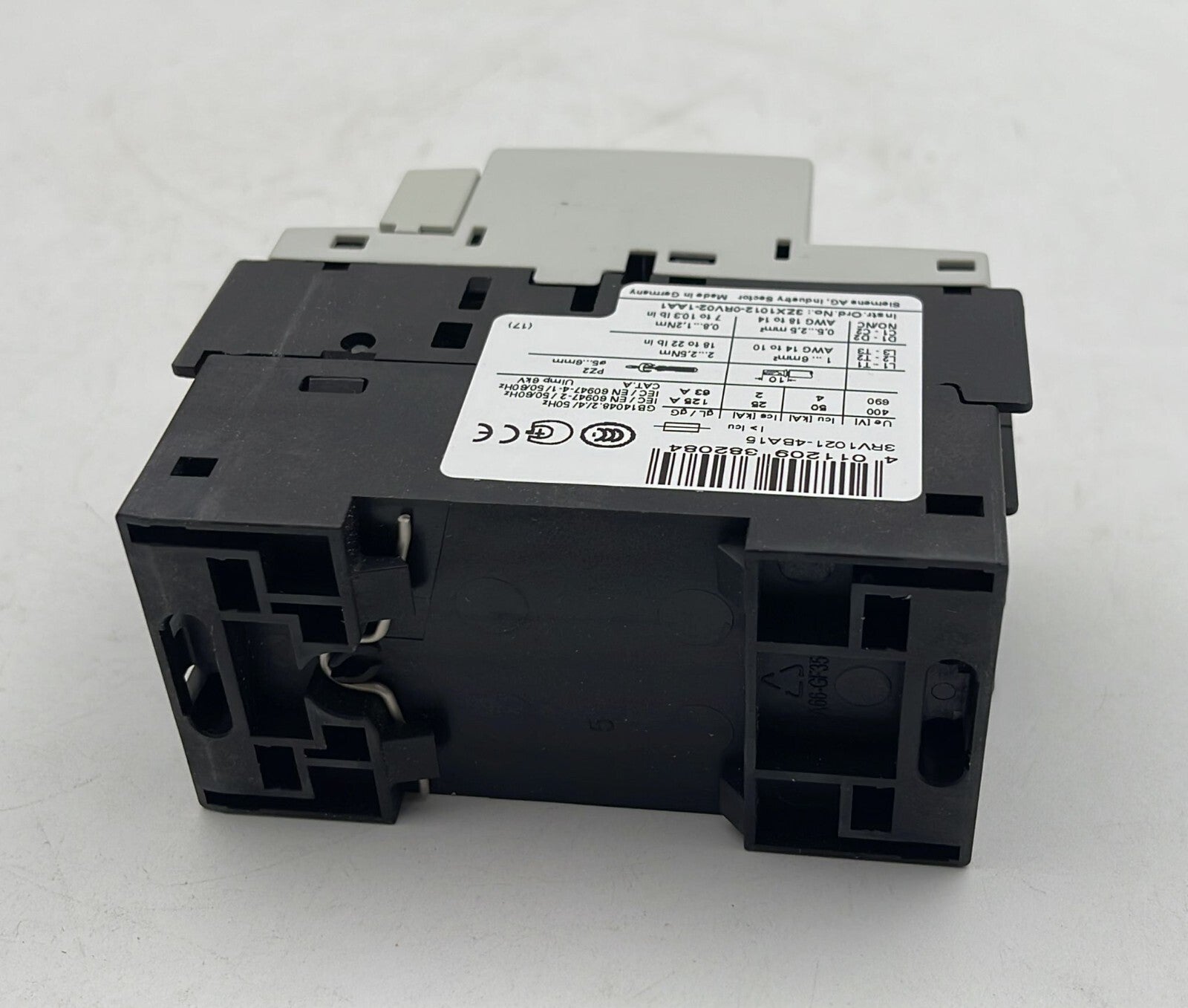 Siemens 3RV1021-4BA15 Circuit breaker 14-20A 1NO + 1NC