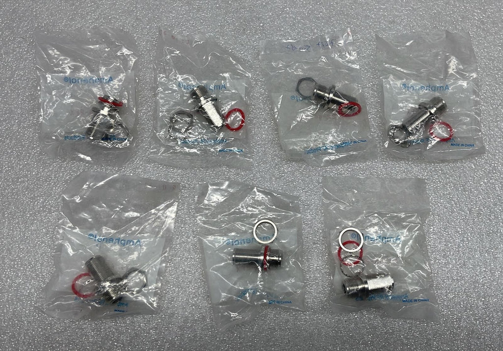 [LOT OF 7] NEW - AMPHENOL 82-66-RFX N-JACK ADAPTER