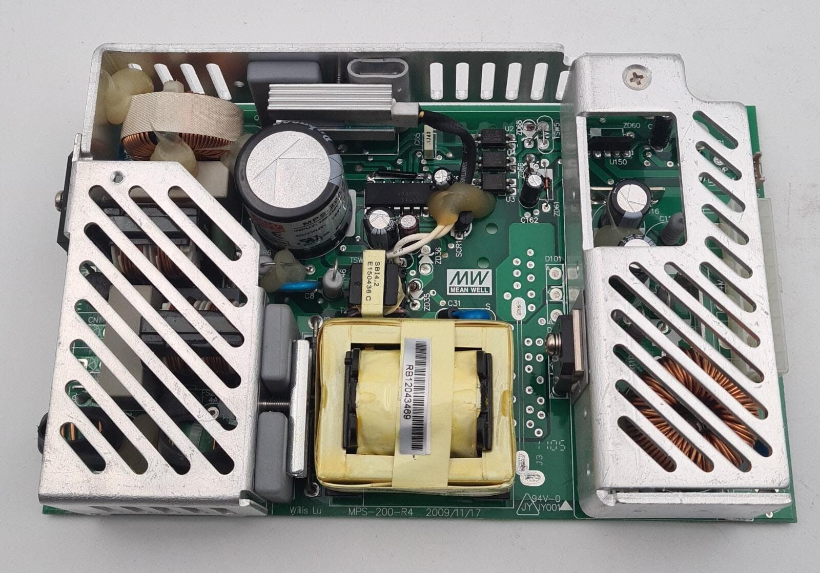 MW MEAN WELL MPS-200-R4 POWER SUPPLY MPS-200-24 100-240VAC