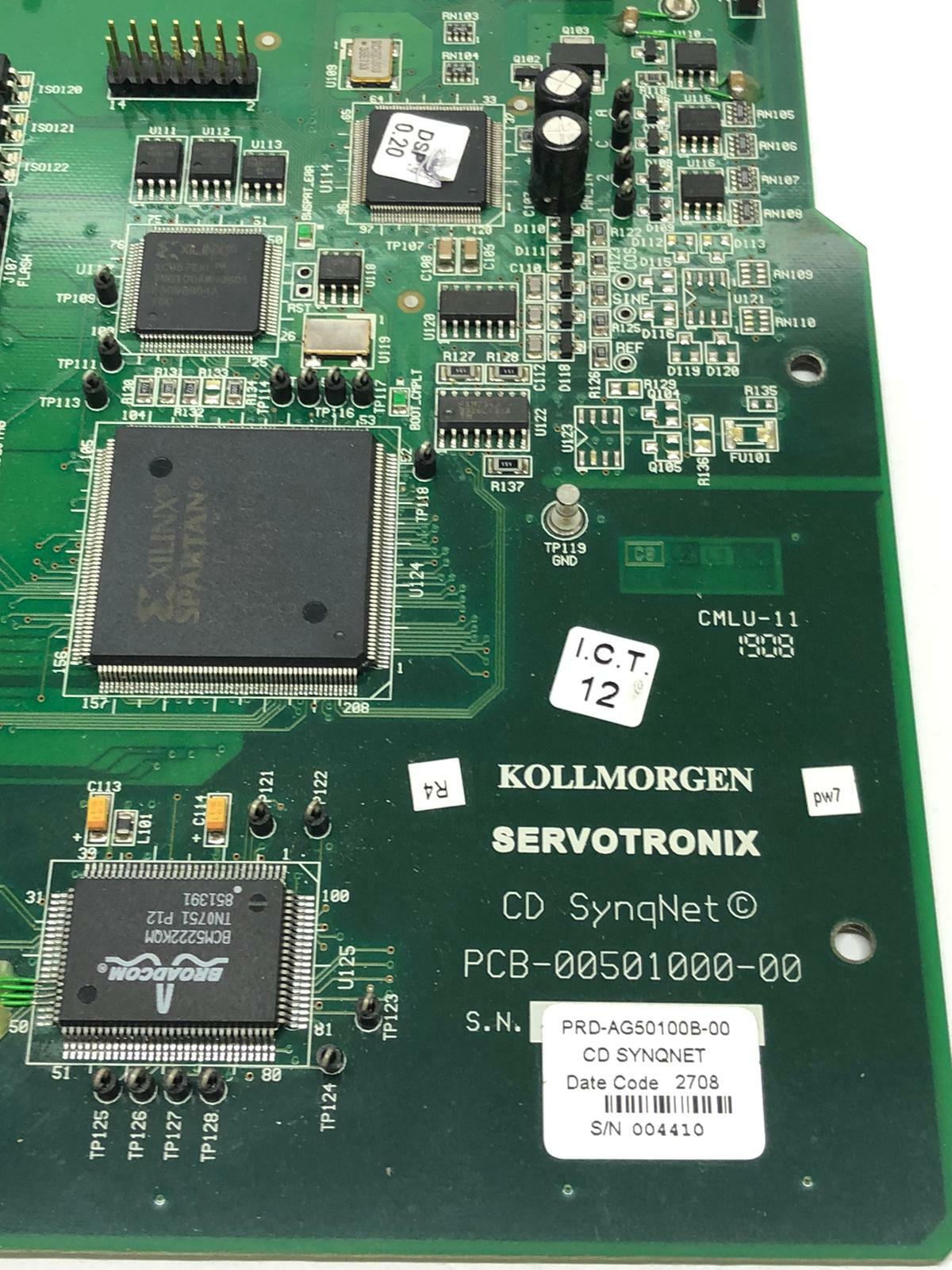 Kollmorgen Servotronix CD SYNQNET PRD-AG50100B-00 PCB-00501000-00