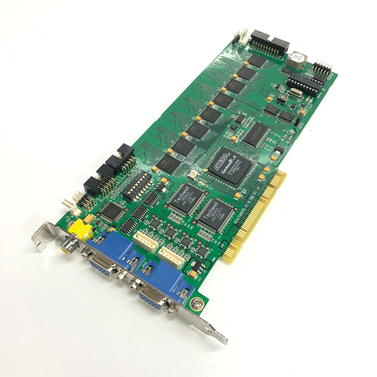 D1 Hardware Compressed 8 Channel 240fps DVR Card H.264 CCTV DVR Capture Board