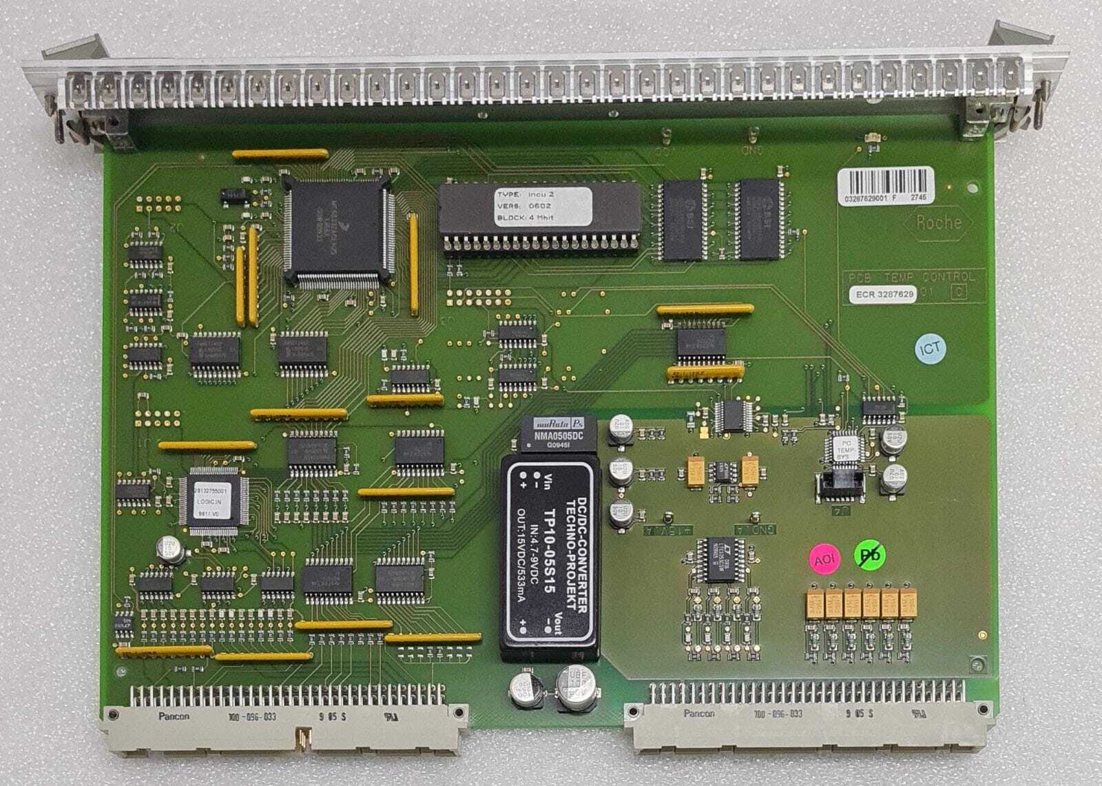 ROCHE INCUBATOR CONTROL AB 3287602 & CD 3287629 PCB ECR Temp Control