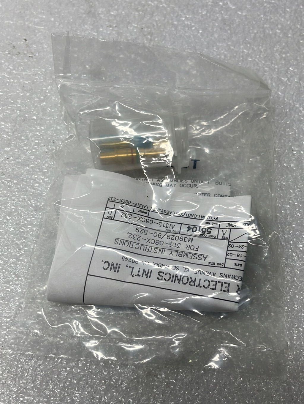 [LOT 5] NEW Sealed - TSEI Pin Socket 315-08CX-232  M39029/90-529