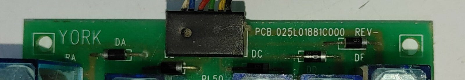YORK PCB 025L01881C000 REV- / ASSY 362L11010C000 REV-