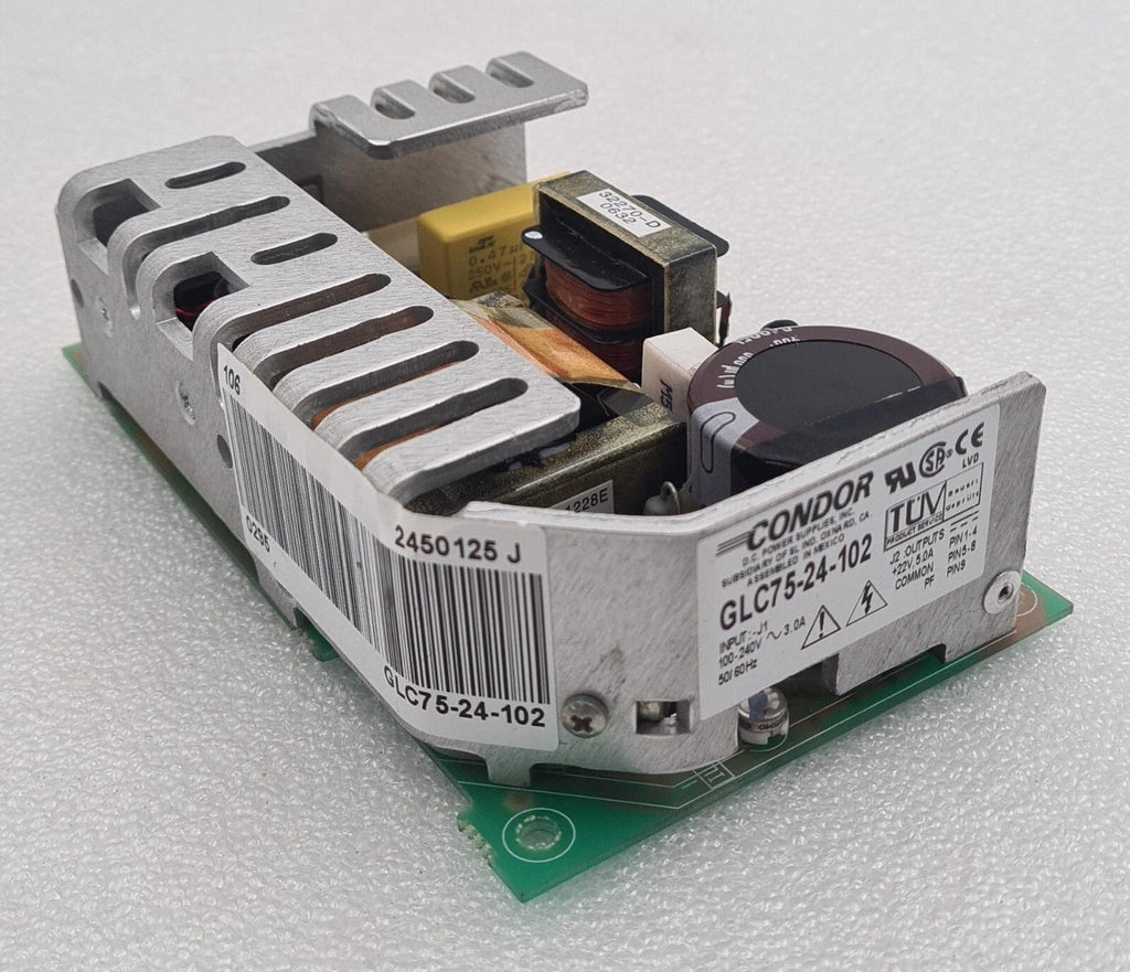Condor DC Power Supply GLC75-24-102 PCB ASSY 02-35256-0101 100-240V Waters 2695