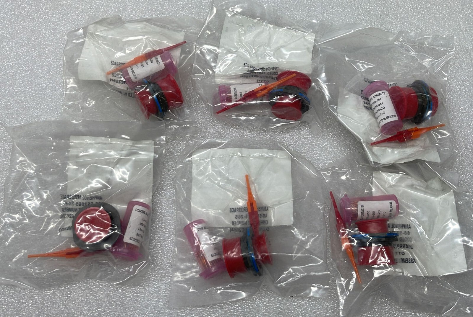 [LOT 6] NEW - Amphenol D38999/24WE26SN Circular MIL Spec Connector 88-552065-26S