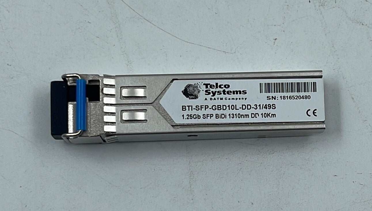 Telco system BTI-SFP-GBD10L-DD-31/49S 1.25Gb SFP BiDi 1310nm DD 10Km
