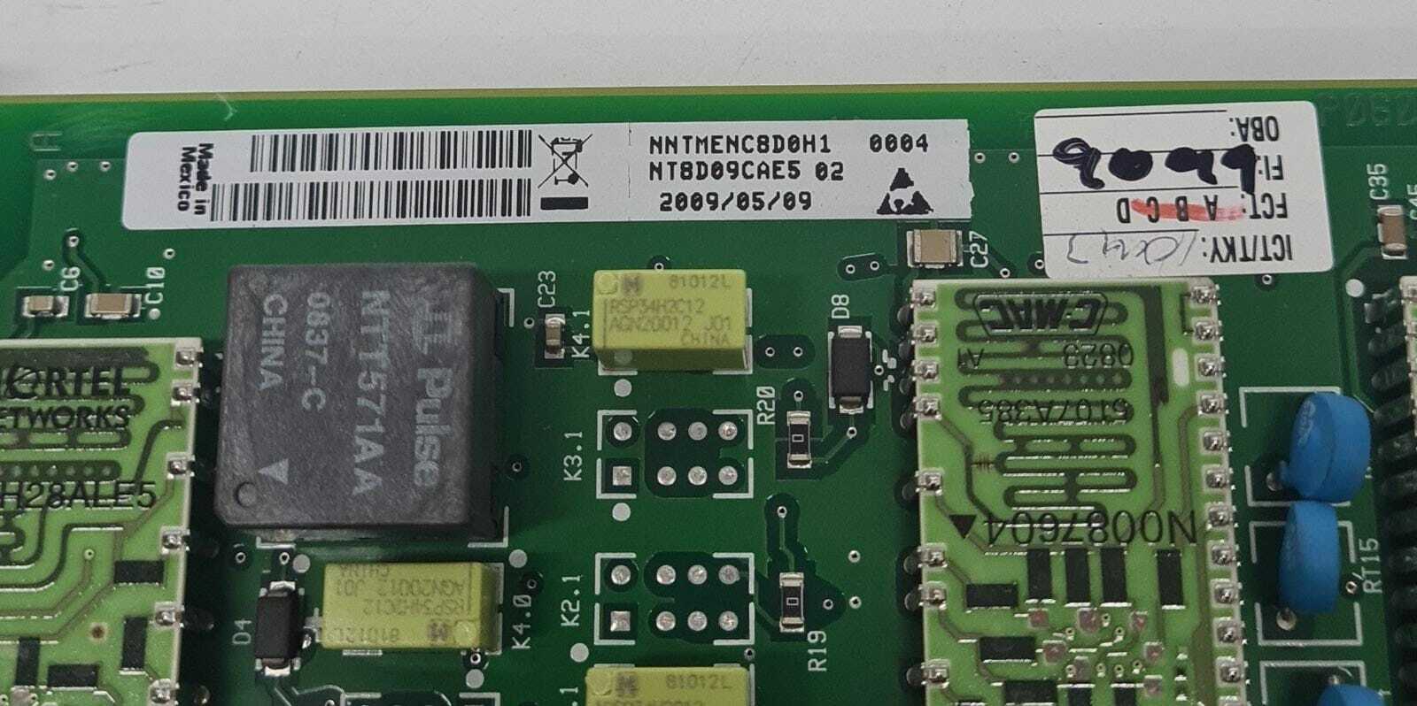 Nortel ANLG M/WLC Line Card NT8D09CAE5 RLSE 01 / 02 / 03 - Message Waiting