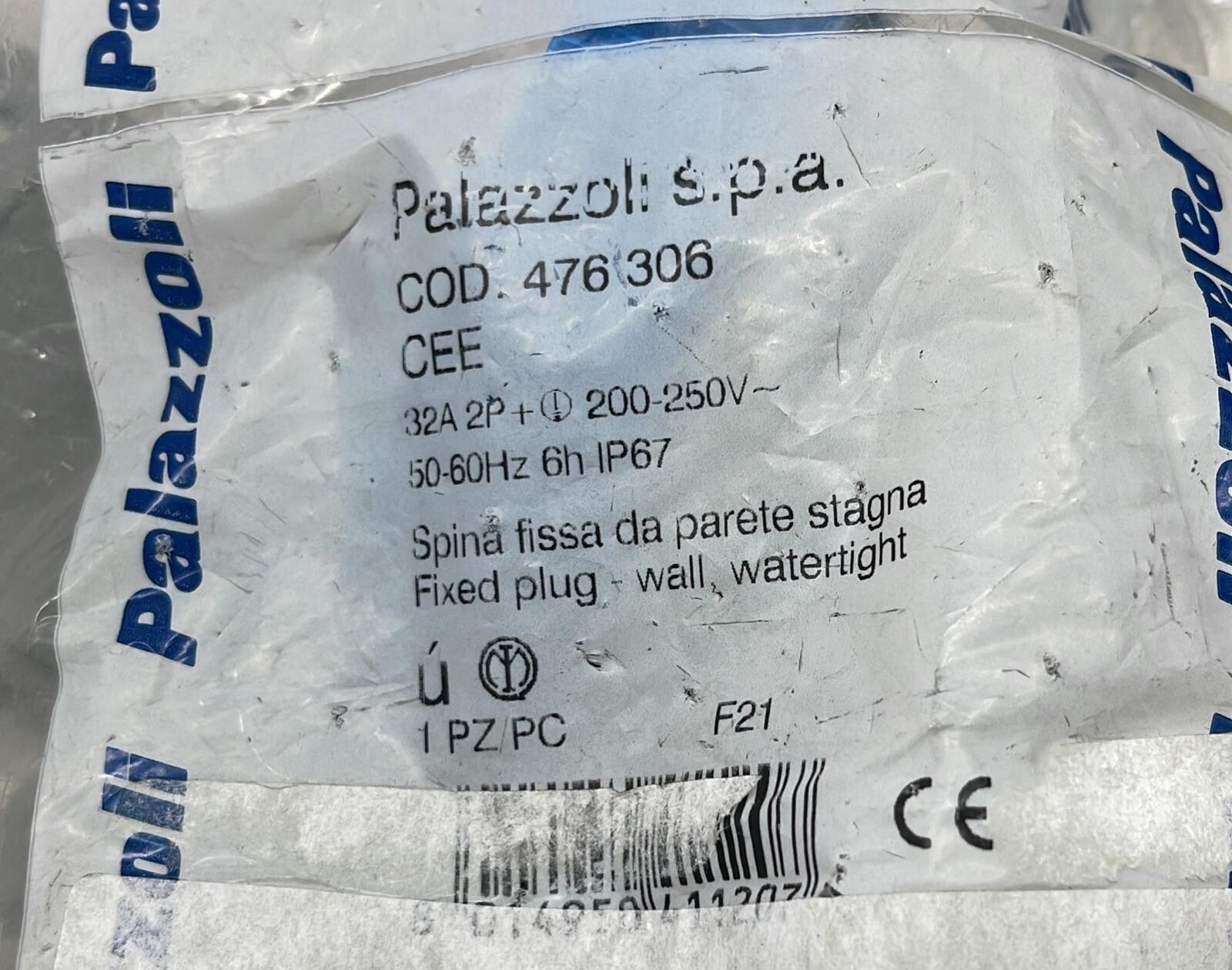 [LOT 5] NEW - Palazzoli Plug Connector 2* 477302 & 2*477305 & 1* 476306