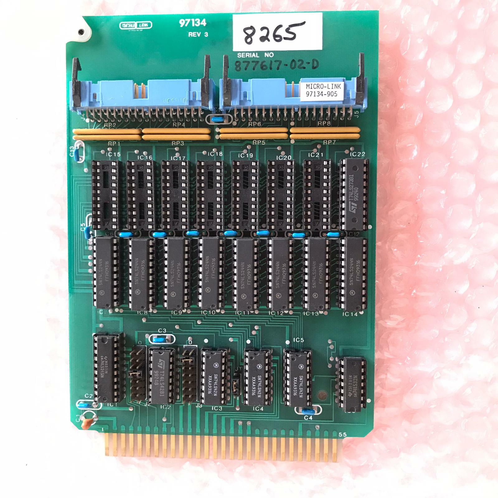 Micro-Link 97134 Circuit Board Rev 3 DIO-A IGK 1-0 Varian Associates 2100-0150 4