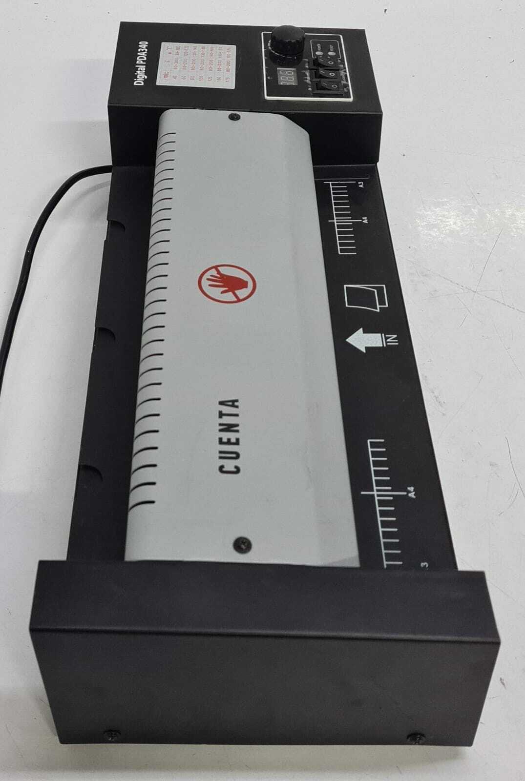 CUENTA Laminator Machine Digital PDA340 40-175u A3/A4 Hot & Cold 220-240V