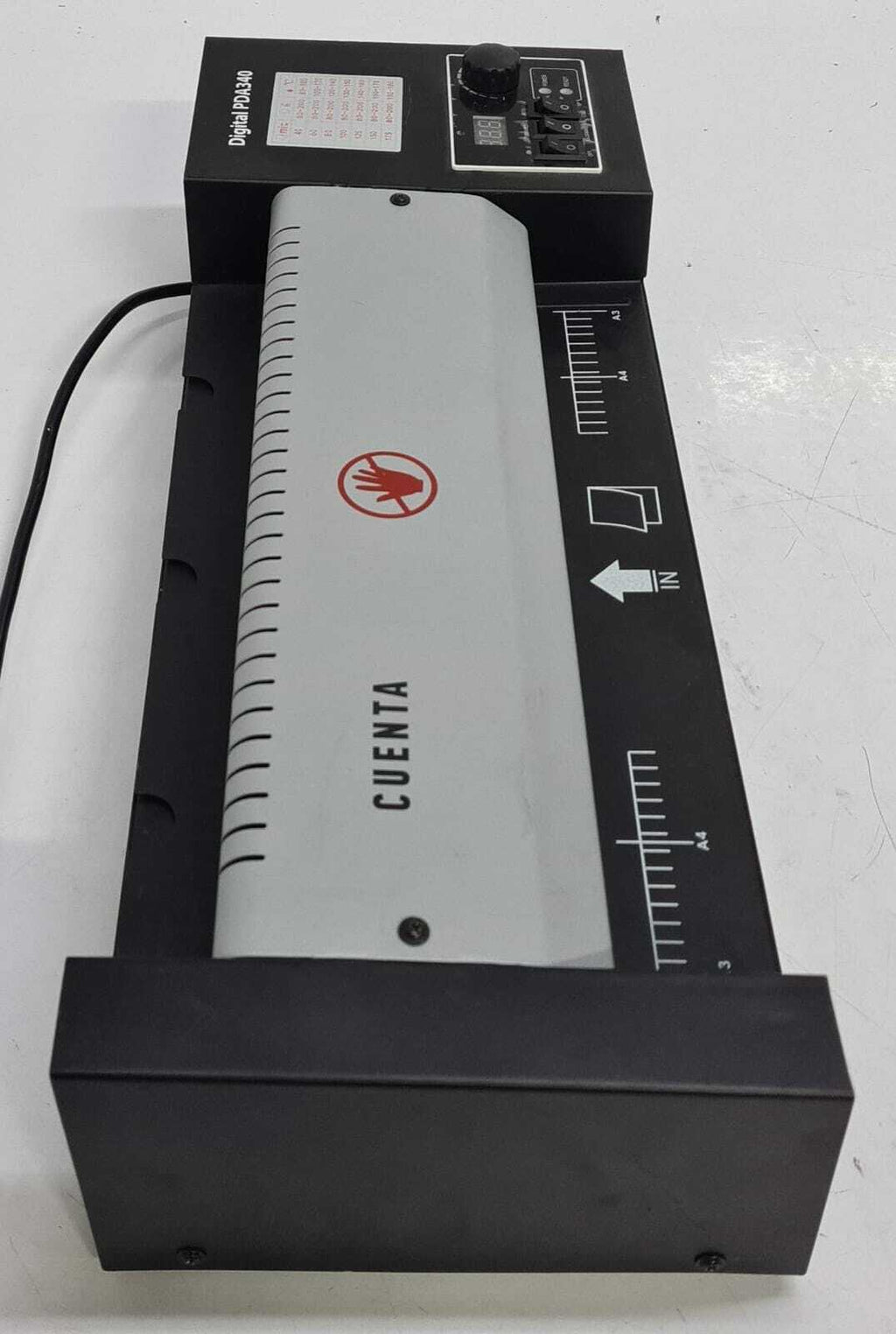 CUENTA Laminator Machine Digital PDA340 40-175u A3/A4 Hot & Cold 220-240V