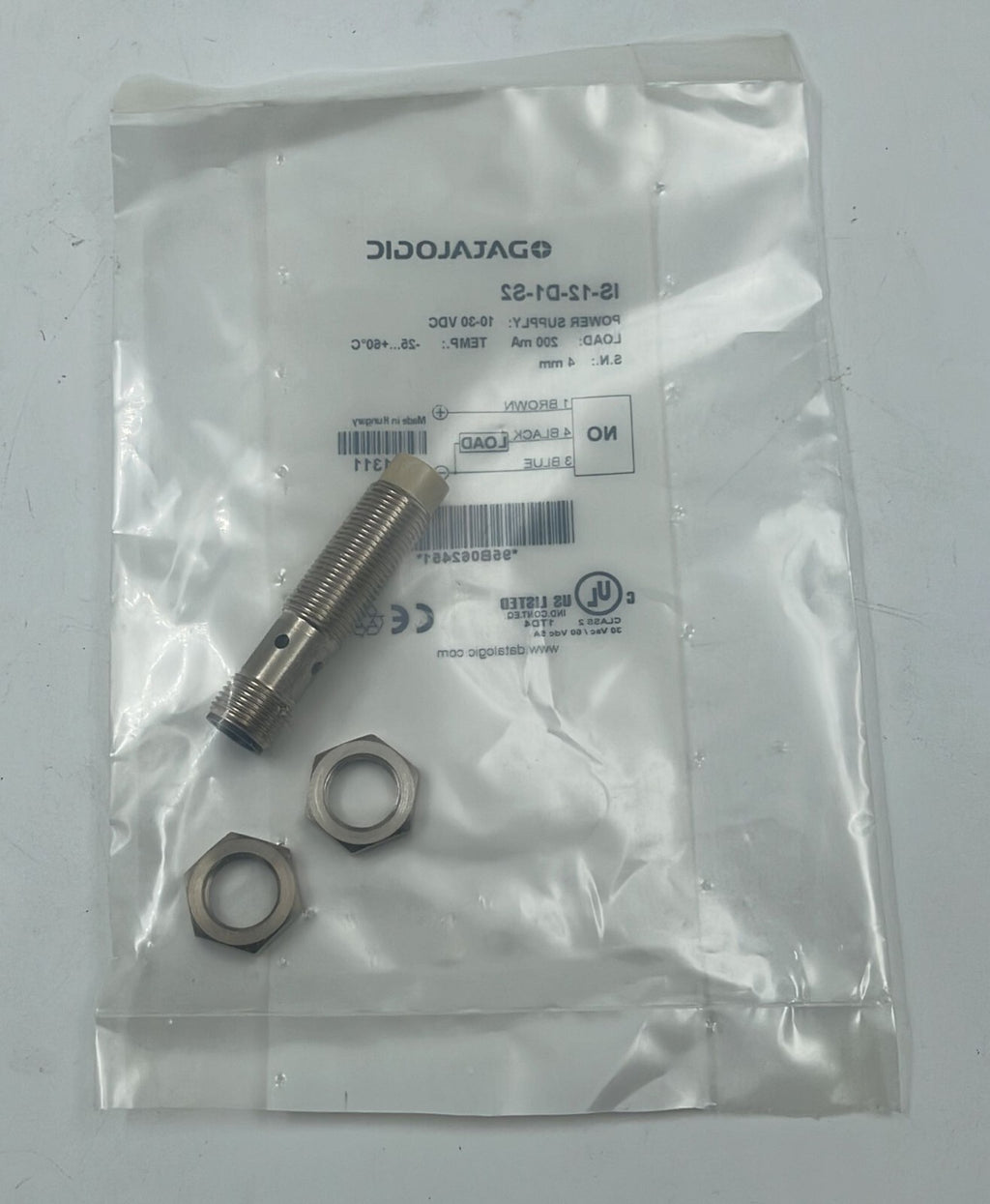[LOT OF 10] NEW- DATALOGIC IS-12-D1-S2 Proximity Sensor