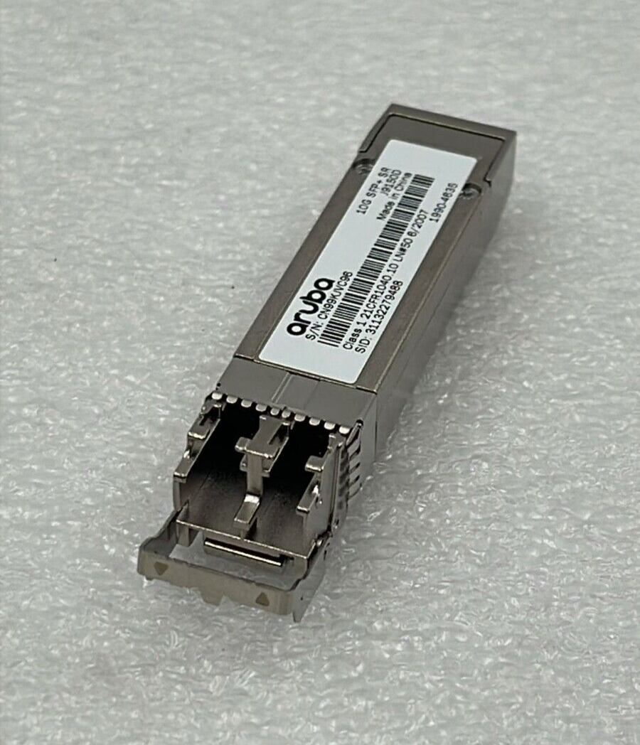 HPE Aruba 10G SFP+ J9150D module side label view