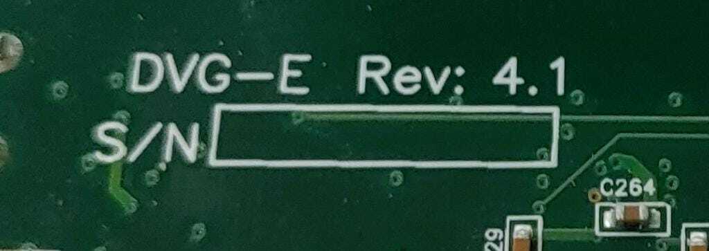 DVG-E Rev 4.1 VIDEO CARD Type #1