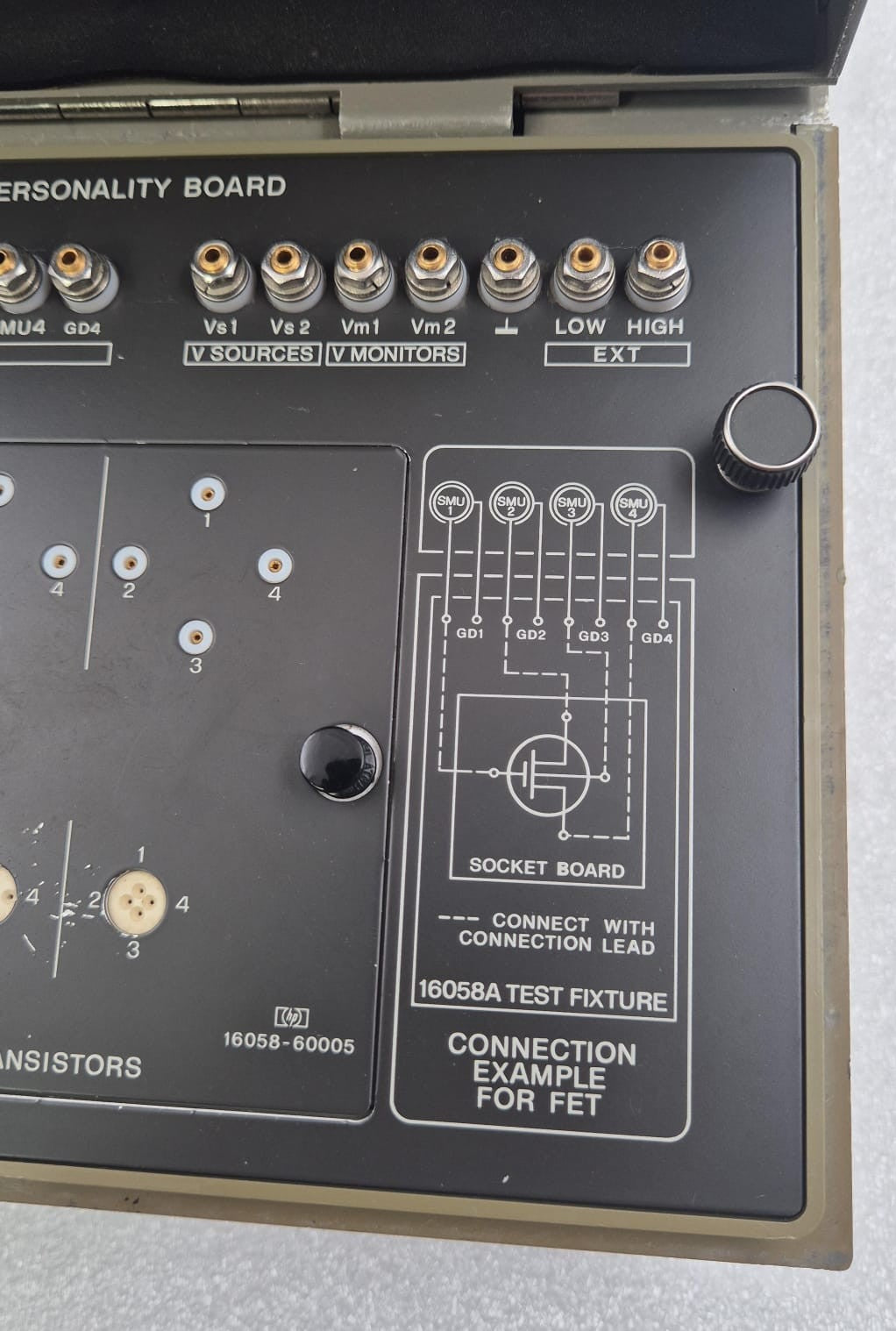 Hewlett Packard 16058A Test Fixture 16058-60003 Personality Board **AS-IS**