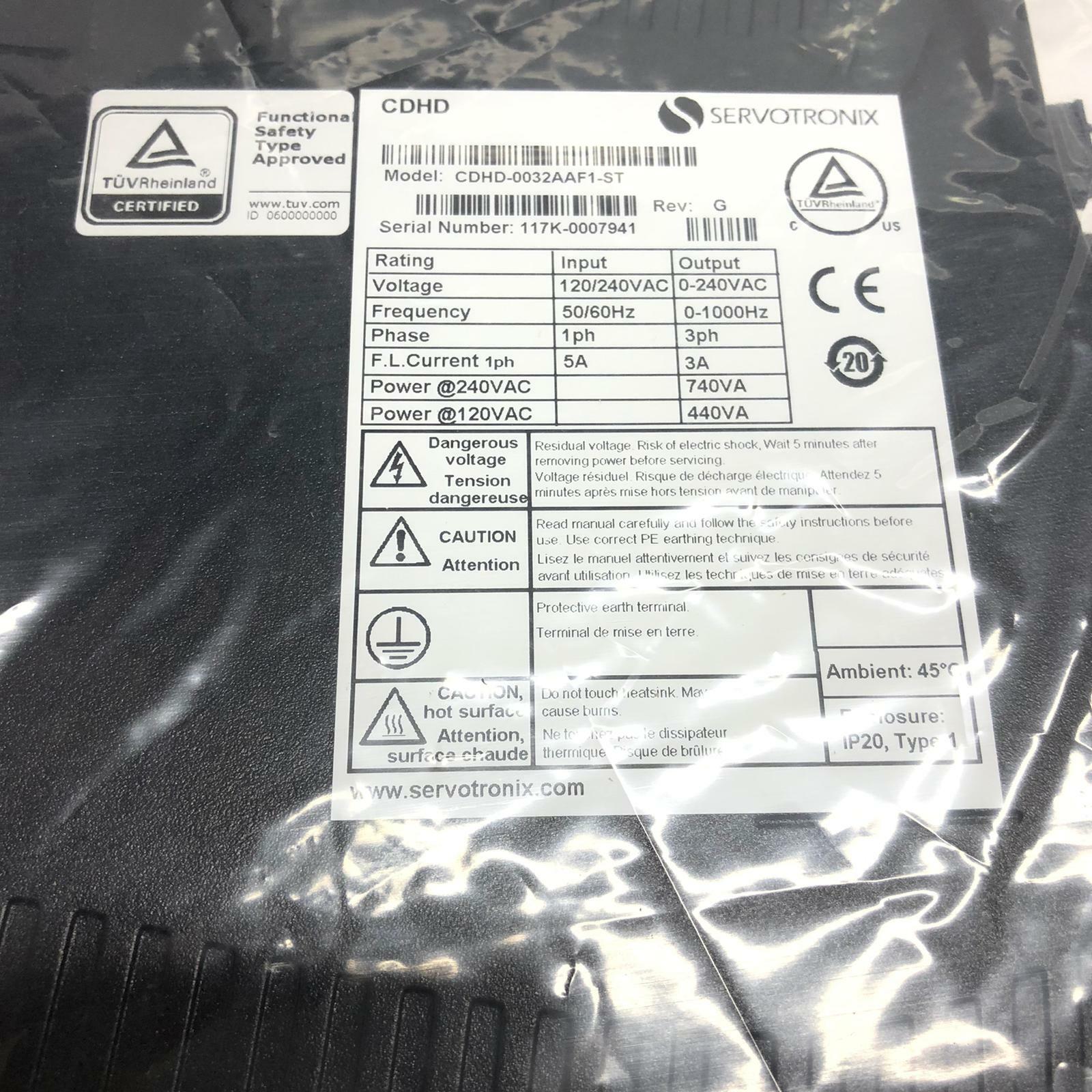 Servotronix CDHD CDHD-0032AAF1-ST REV: G Servo Drive