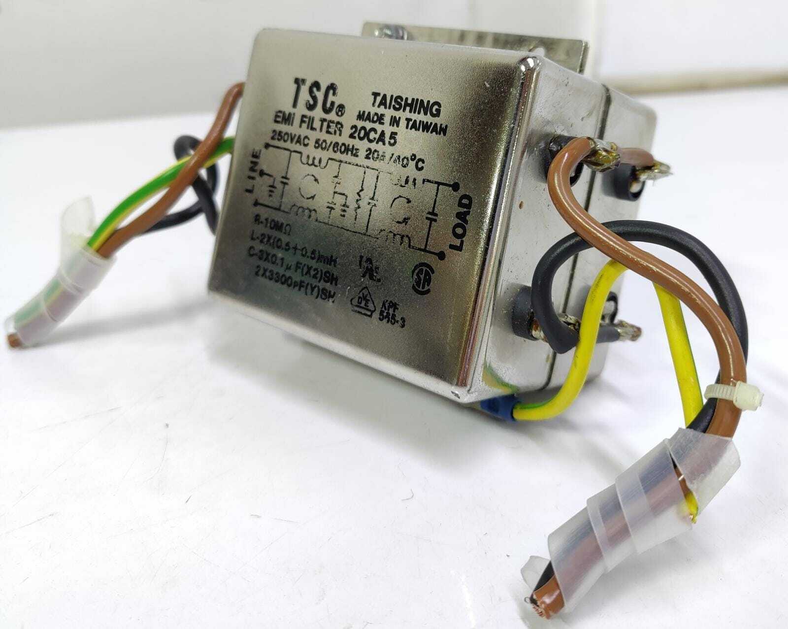 [LOT OF 2] TSC EMI FILTER TAISHING 20CA5 250V 50/60Hz 20A