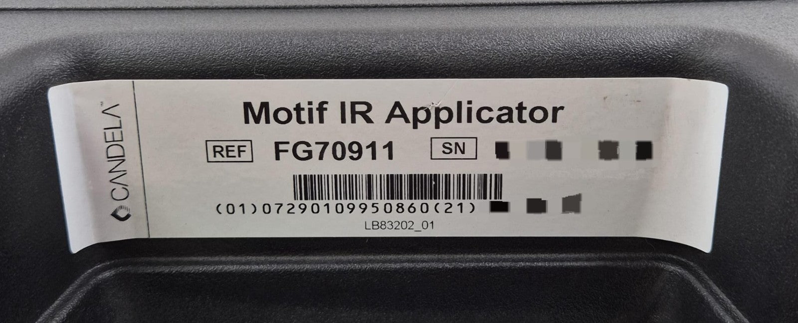 Syneron CANDELA Motif IR Applicator FG70911 Hand-piece for ELase Machine **NEW**