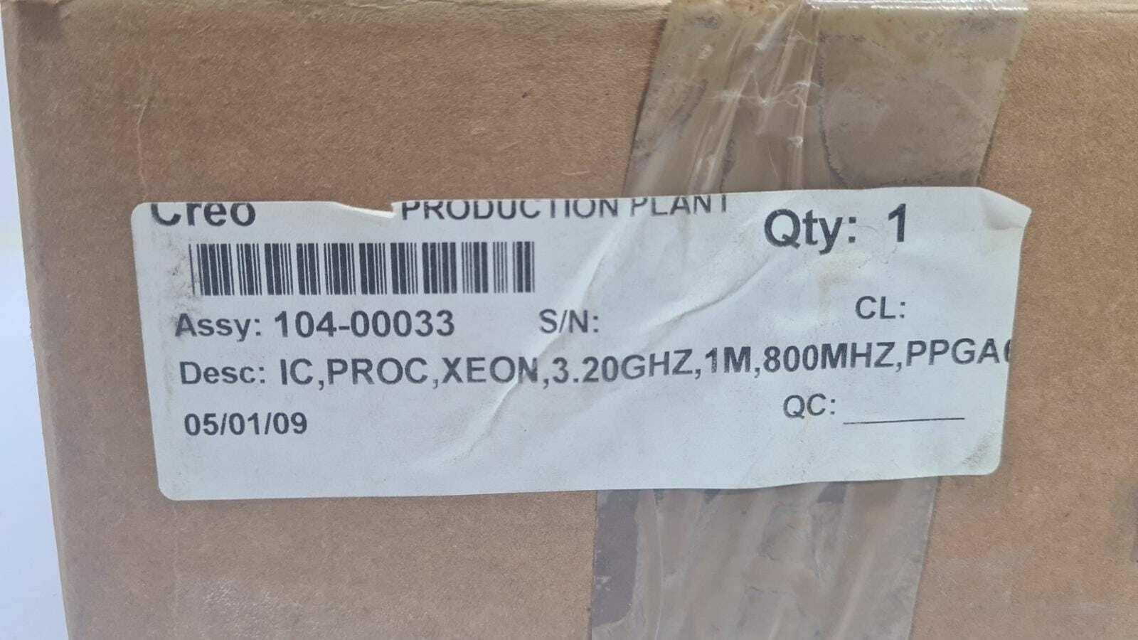 New - Intel Xeon CPU IC Processor 3.2GHz 1M PPGA JZC823A w/ CoolJag Fan Server