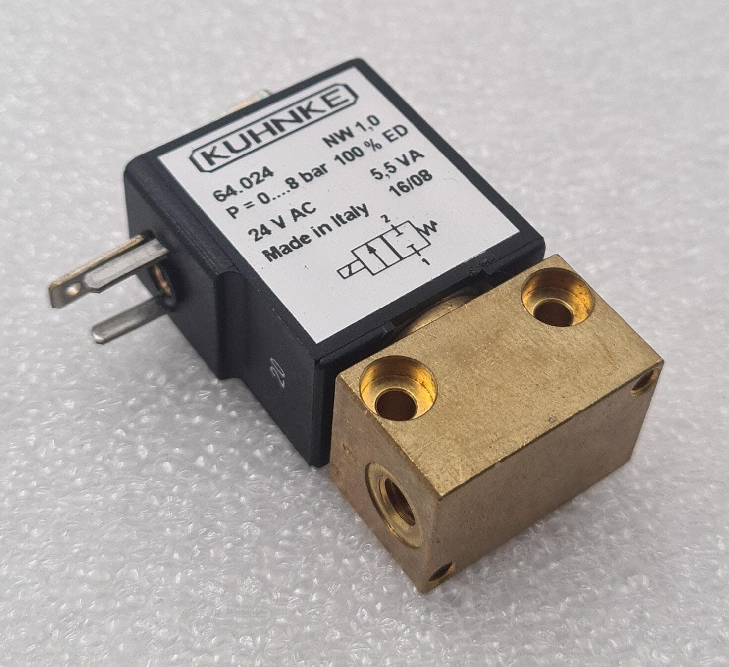 KUHNKE 64 Series 64.024 NW 1,0 Miniature Solenoid Valve 24V AC