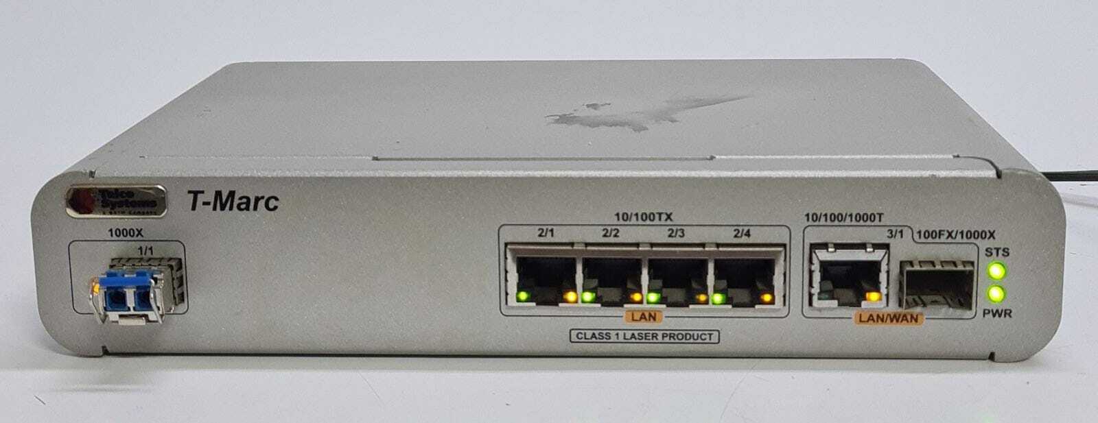 TELCO Systems T-MARC Ethernet Demarcation Gateway TMC-250P W/ SFP BTI-MGBIC