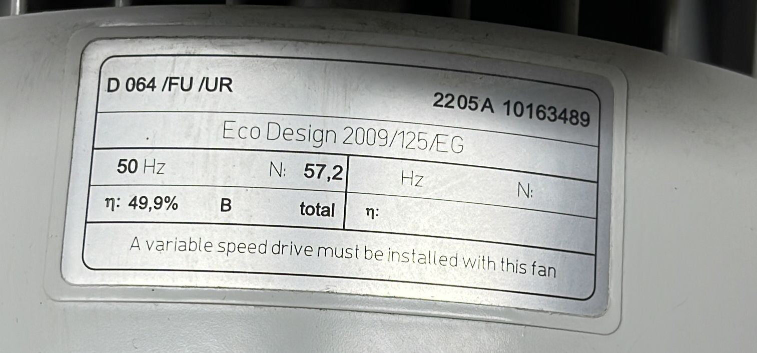 Elektror D064 /FU /UR Airsystems Blower NRD 90S/2 10163489