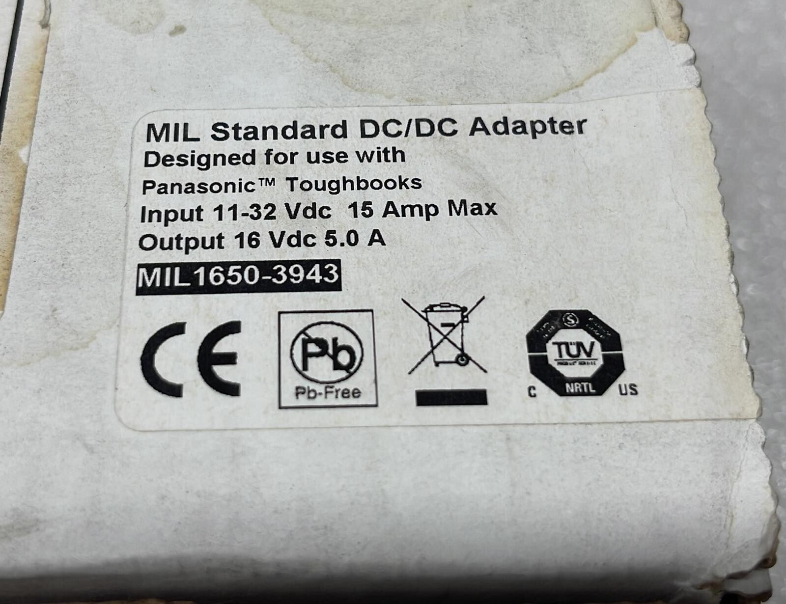 LIND Auto Adapters MIL STANDARD DC/DC ADAPTER MIL 1650-3949 FA