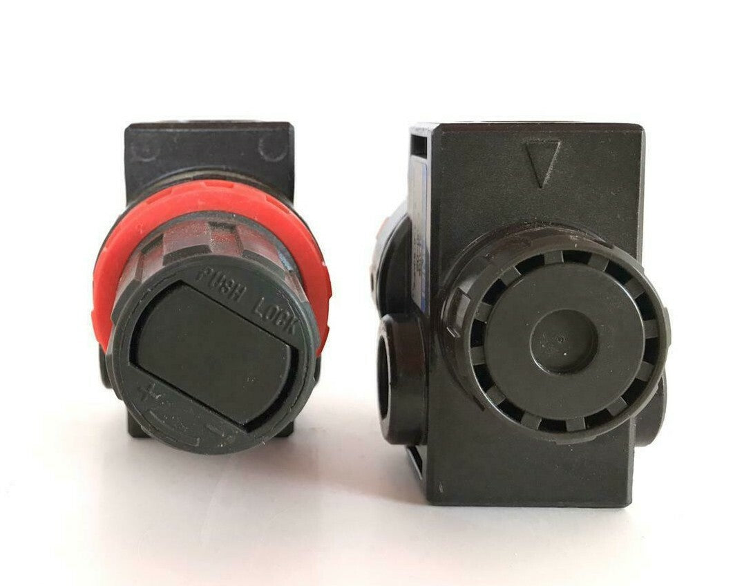 [LOT OF 2] KOGANEI R300-02 PNEUMATIC AIR PRESSURE REGULATOR 1/4 NPT